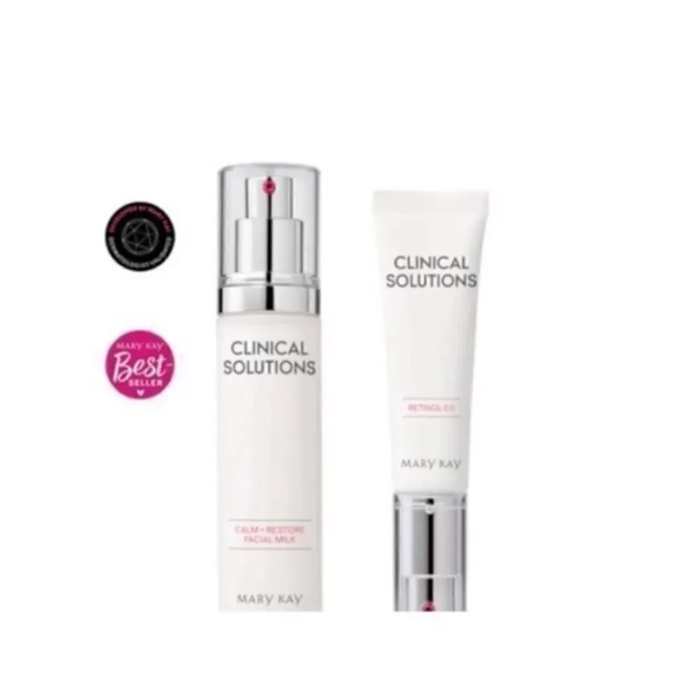 Mary Kay Clinical Solutions Set Retinol .5 and Calm Restore Face Milk New in Box
